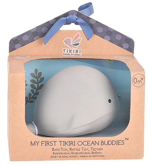 Whale Organic Natural Rubber Teether & Rattle