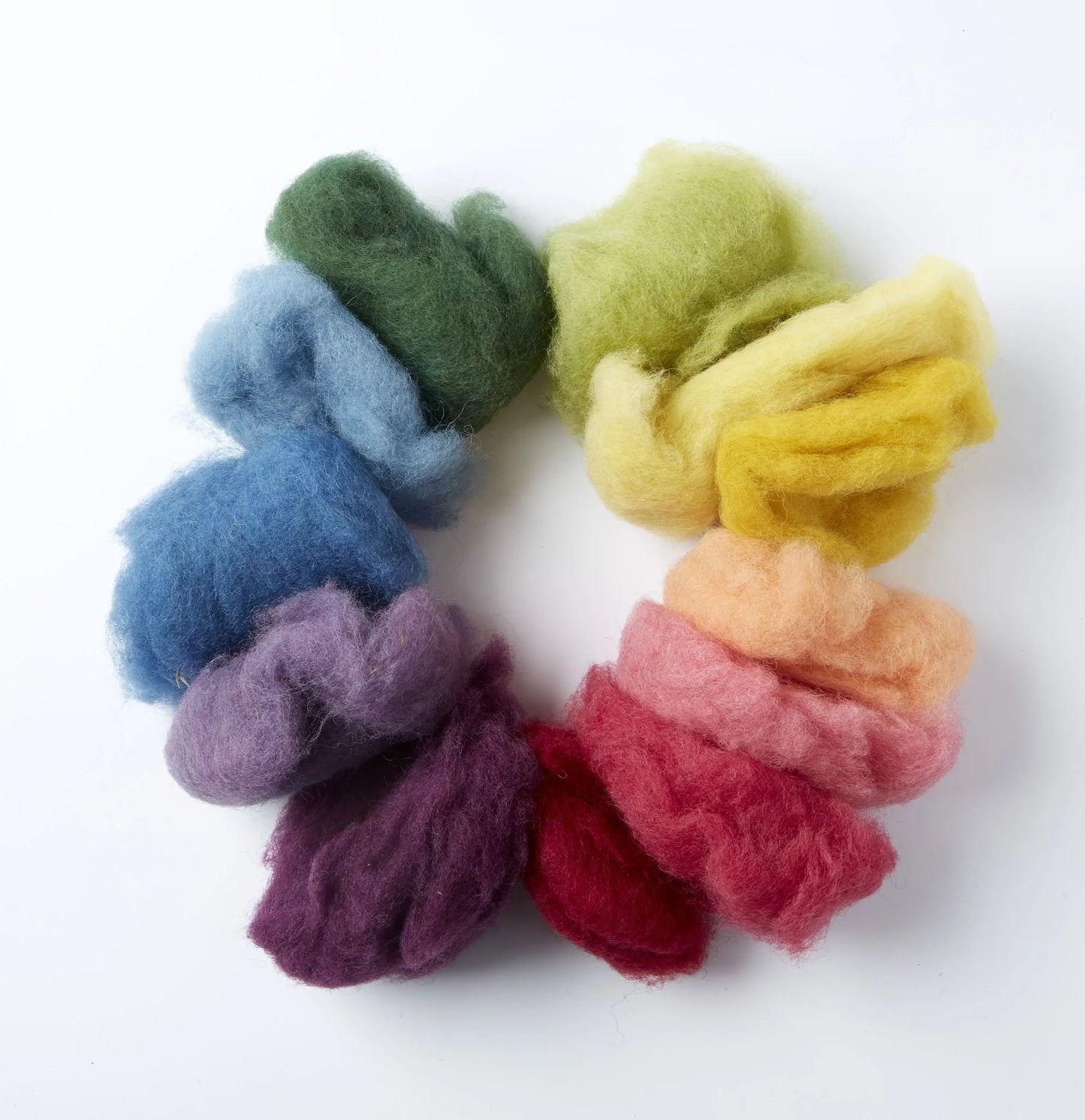 Plant Dyed Fairy Wool 12 Colors 50g