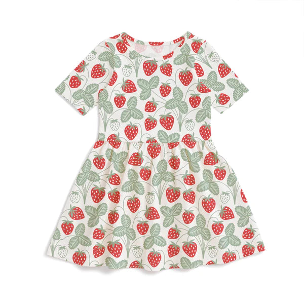 Strawberry Print Alberta Dress