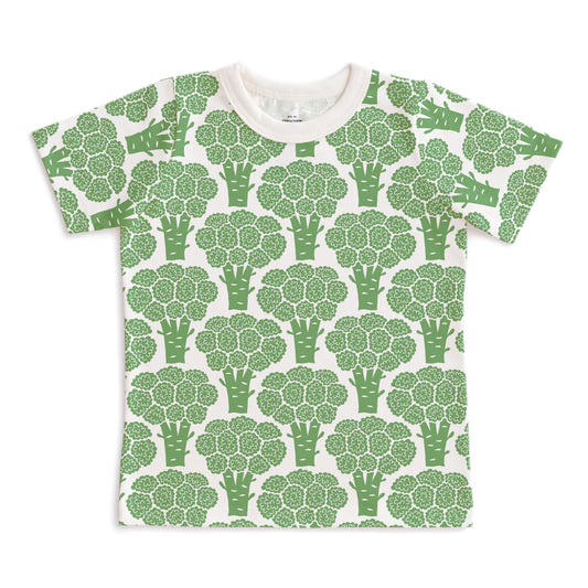 Broccoli Print Short Sleeve Tee