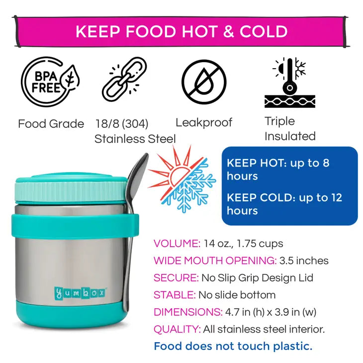 Caicos Aqua Triple Insulated Stainless Steel Thermal Jar
